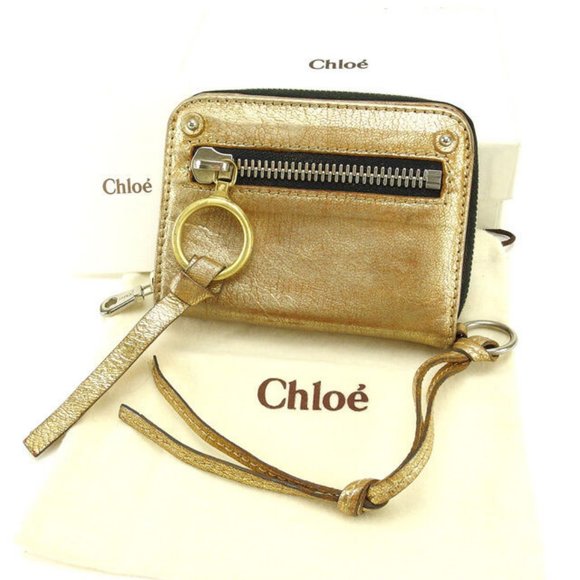 Chloe Handbags - AUTH Chloe Wallet Purse Bifold Gold Woman
